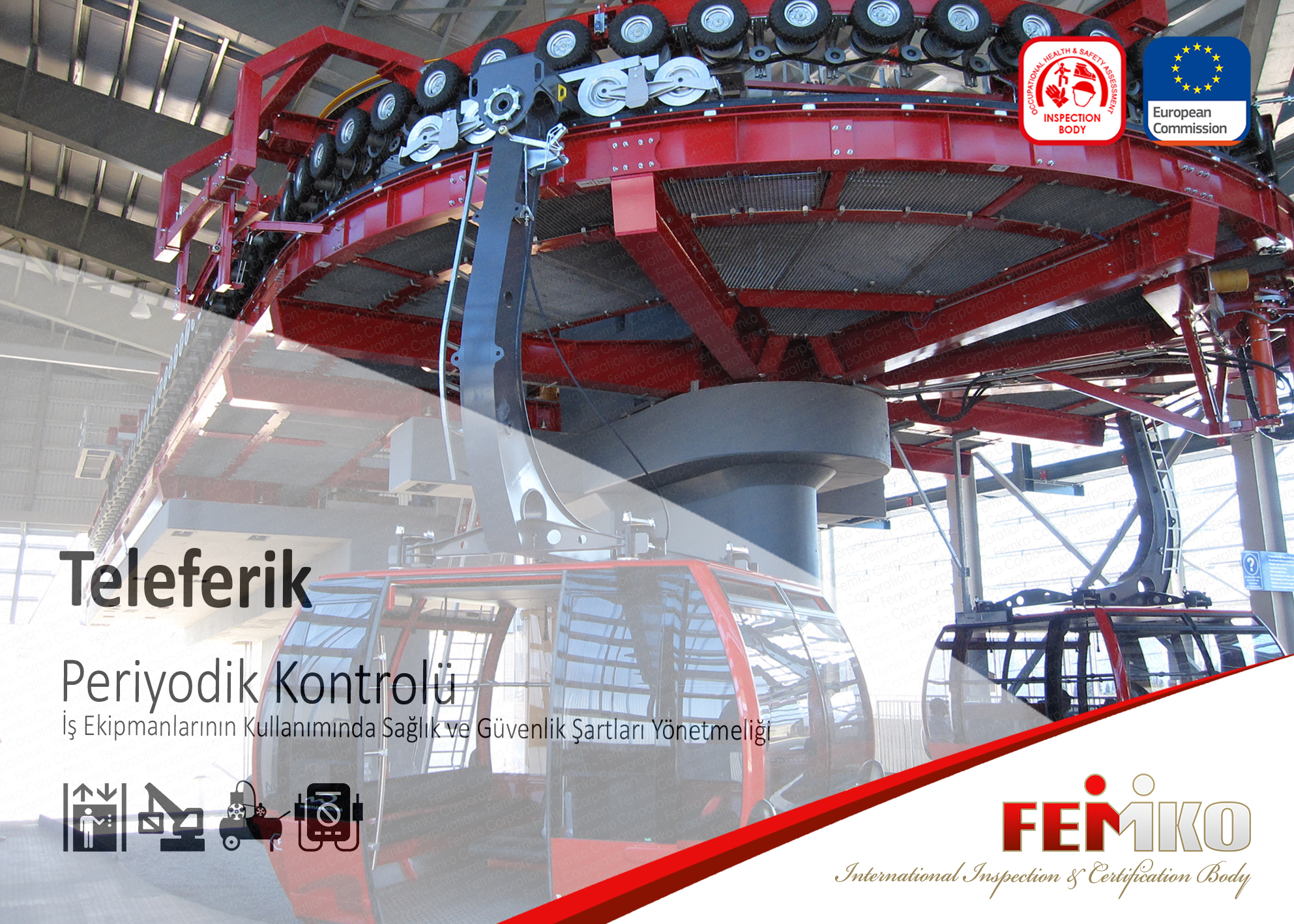 teleferik periyodik kontrolu turkak akredite muayene femko